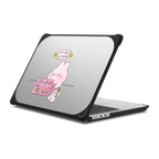 i'm busy macbook case by tabetaaii | MacBook Pro 14-inch (M1 - M5) / MacBook Bounce Case / Black | Image 1