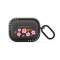 Flower Bursts by Kristen Peers | AirPods Pro 2 / Earbuds Bounce Case / Matte Charcoal | Image 1