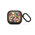 WATERCOLOR FRUITS by show my your mumu | AirPods 4 & 5 / Earbuds Impact Case / Black | Image 1