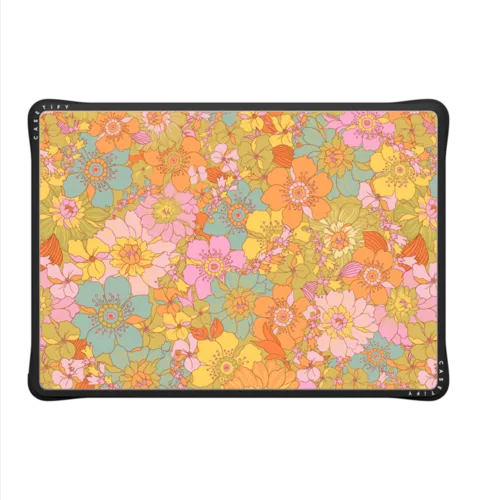 GROOVY BLOOMS by show me your mumu | MacBook Pro 14-inch (M1 - M5) / MacBook Impact Case / Black | Image 2