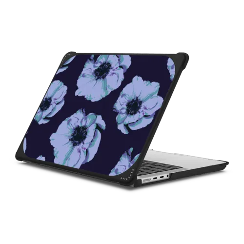 ANEMONE POP by michele frechette | MacBook Pro 14-inch (M1 - M5) / MacBook Bounce Case / Black | Image 1
