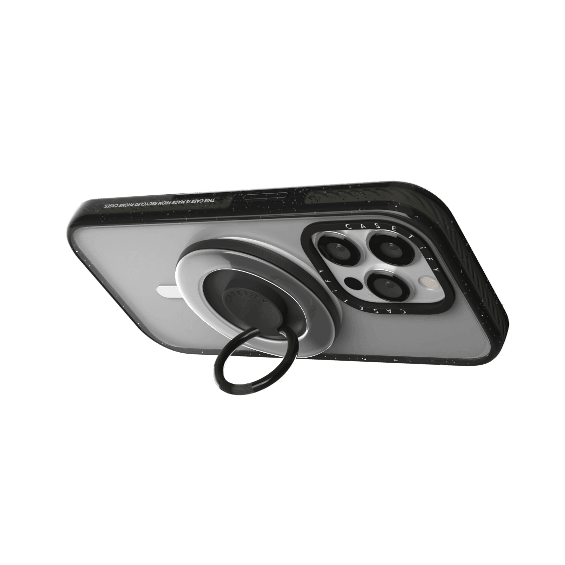 Secure Your Phone Set - Snappy Mirror Ring Holder MagSafe Compatible & 2-in-1 Utility Lanyard (Silver)