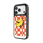 Checkered Shrimp Ride by SADSHRIMPS | iPhone 18 Pro Max / Impact Case MagSafe Compatible - Glossy / Glossy Black | Image 2