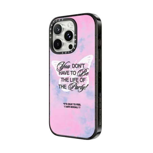 Anti Social | iPhone 16 Pro Max / Impact Case MagSafe Compatible / Black | Image 2