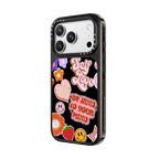 Self Love Stickers by Illustrated by Charlie | iPhone 18 Pro Max / Impact Case MagSafe Compatible - Glossy / Glossy Black | Image 2