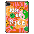 Just Be Nice by Illustrated By Charlie | iPad Pro 11-inch (3rd/4th gen) / iPad Impact Case / Black | Image 1