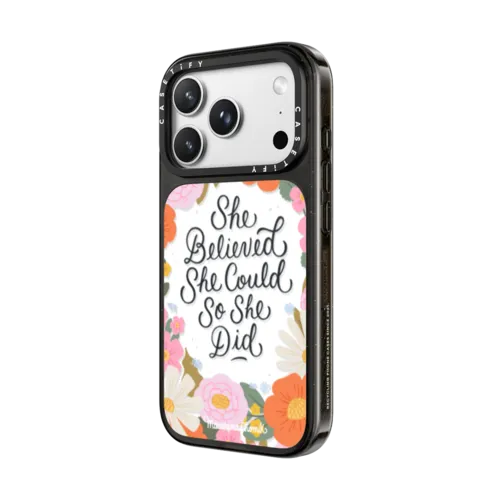 She Believed by Macarena Chomik | iPhone 18 Pro Max / Impact Case MagSafe Compatible - Glossy / Glossy Black | Image 2