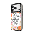 She Believed by Macarena Chomik | iPhone 18 Pro Max / Impact Case MagSafe Compatible - Glossy / Glossy Black | Image 2