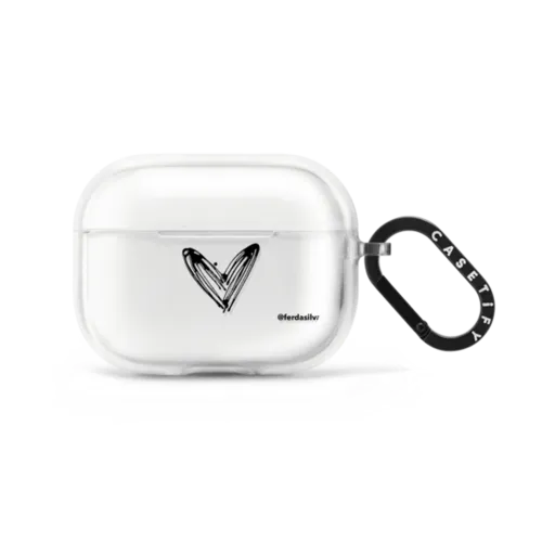 Corazon de Fer center heart B | AirPods Pro 2 / Earbuds Impact Case / Frost | Image 1