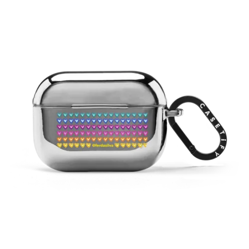Love the colors mini | AirPods Pro 2 / Earbuds Mirror Case / Silver | Image 1