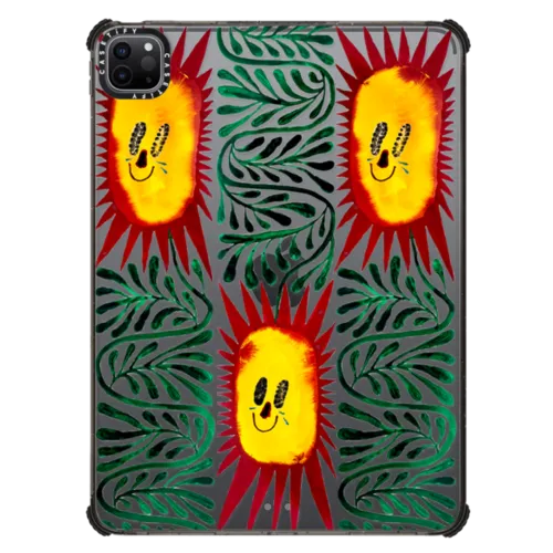 Three Sun-criers by Chow Ciao Chow | iPad Pro 11-inch (3rd/4th gen) / iPad Impact Case / Black | Image 1