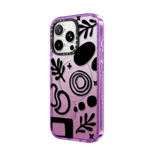 Mod Feels by INKED by Dani | iPhone 16 Pro Max / Impact Case MagSafe Compatible / Glitter Purple | Image 2