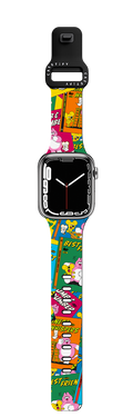 COMICS BAND BY ZIZONE | Apple Watch Series 7-9 (45mm) / Impact Band / Black | Image 1