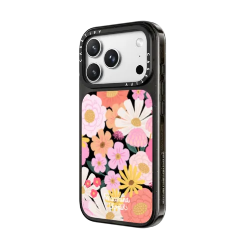 Floral Joy by Macarena Chomik | iPhone 18 Pro Max / Impact Case MagSafe Compatible - Glossy / Glossy Black | Image 2