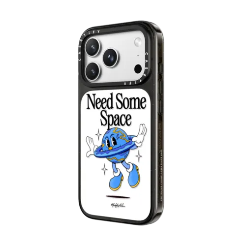 Need Some Space Clear by Made By Nelson | iPhone 18 Pro Max / Impact Case MagSafe Compatible - Glossy / Glossy Black | Image 2