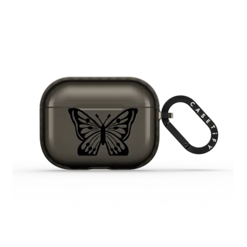 Butterfly by INKED by Dani | AirPods Pro 3 / Earbuds Impact Case / Black | Image 1