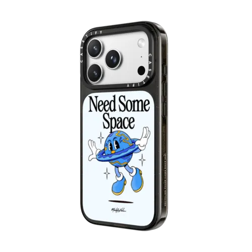 Need Some Space by MadeByNelson | iPhone 18 Pro Max / Impact Case MagSafe Compatible - Glossy / Glossy Black | Image 2