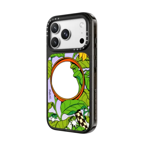 Sunflower Mirror Case by MadeByNelson | iPhone 18 Pro Max / Impact Case MagSafe Compatible - Glossy / Glossy Black | Image 2