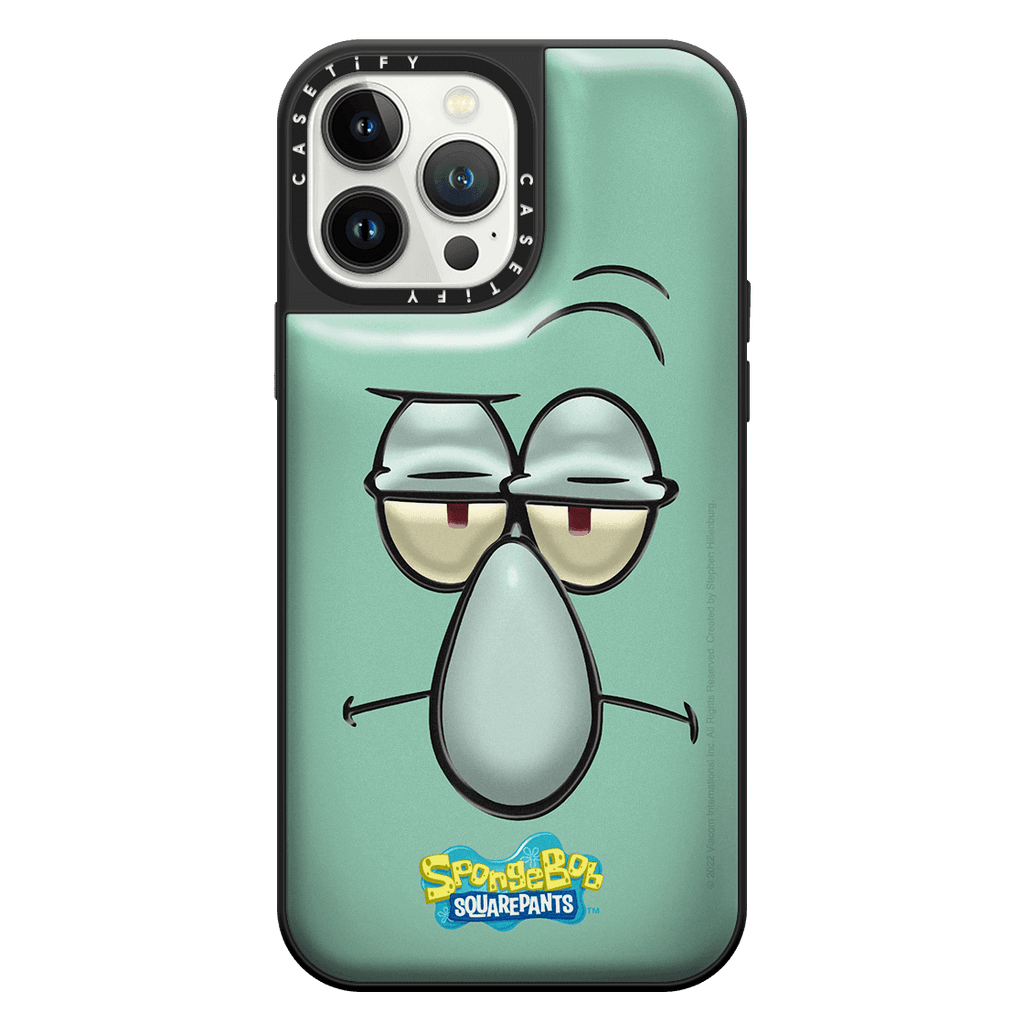 CASETiFY x SpongeBob iPhone 13 Pro Max Puffy Case - Teal (Squidward) | Image 1