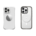 2-in-1 Essentials Garden Set 2 - Ripple Mirror Case - White - iPhone 16 Pro Max& Snappy Ripple Grip Stand - White | Image 1
