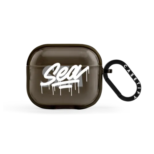 SEA logo AirPods case | AirPods (3rd Generation) / Earbuds Impact Case / Black | Image 1