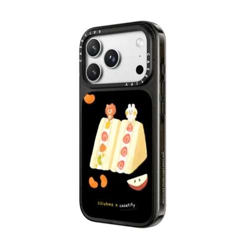 Fruit Sandwich Slide | iPhone 18 Pro Max / Impact Case MagSafe Compatible - Glossy / Glossy Black | Image 2