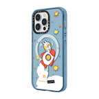 Rocket Bun in Space by liliuhms | iPhone 13 Pro Max / Impact Case MagSafe Compatible / Baby Blue | Image 2