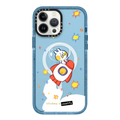 Rocket Bun in Space by liliuhms | iPhone 13 Pro Max / Impact Case MagSafe Compatible / Baby Blue | Image 1