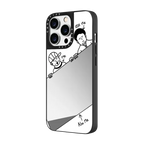 Inception | iPhone 14 Pro Max / Mirror Case MagSafe Compatible / Silver on Black | Image 2