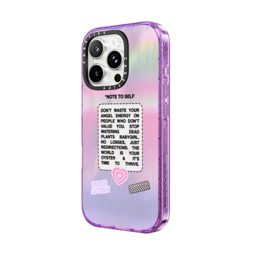 Angel Energy | iPhone 16 Pro Max / Impact Case MagSafe Compatible / Glitter Purple | Image 2
