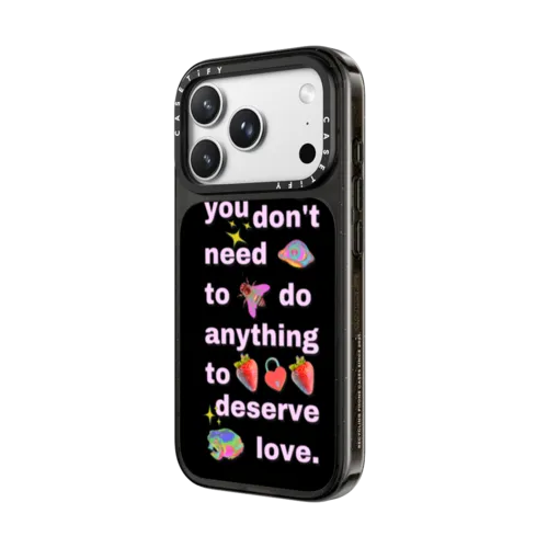 Deserve by A Subtle Space | iPhone 18 Pro Max / Impact Case MagSafe Compatible - Glossy / Glossy Black | Image 2