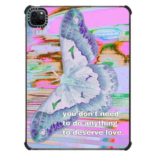 Butterfly by A Subtle Space | iPad Pro 11-inch (3rd/4th gen) / iPad Impact Case / Black | Image 1