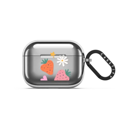 Summer Time by Macarena Chomik | AirPods Pro 3 / Earbuds Mirror Case / Silver | Image 1