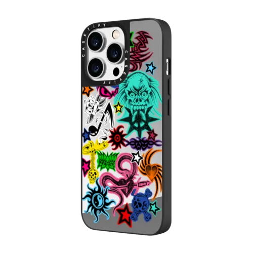 Multi | iPhone 14 Pro Max / Mirror Case MagSafe Compatible / Silver on Black | Image 2