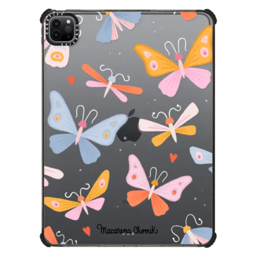 Butterflies by Macarena Chomik | iPad Pro 11-inch (3rd/4th gen) / iPad Impact Case / Black | Image 1