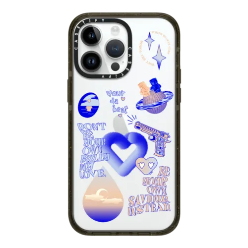 Don't be your own bully | iPhone 14 Pro Max / Impact Case / Black | Image 1