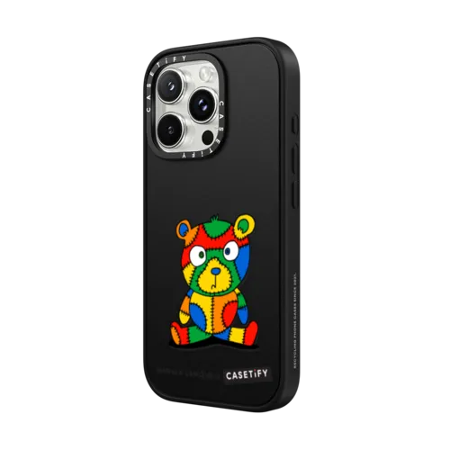 Stitches the Bear by Matthew Langille | iPhone 16 Pro Max / Impact Case MagSafe Compatible / Matte Black | Image 2