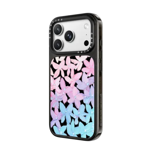Clear Hydrangea Blooms | iPhone 18 Pro Max / Impact Case MagSafe Compatible - Glossy / Glossy Black | Image 2