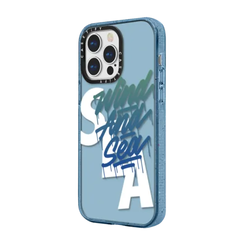 WIND AND SEA logo case | iPhone 13 Pro / Impact Case / Baby Blue | Image 2