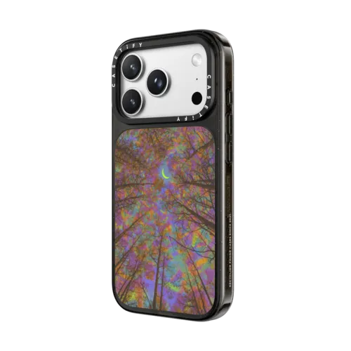 Trippy Forest | iPhone 18 Pro Max / Impact Case MagSafe Compatible - Glossy / Glossy Black | Image 2