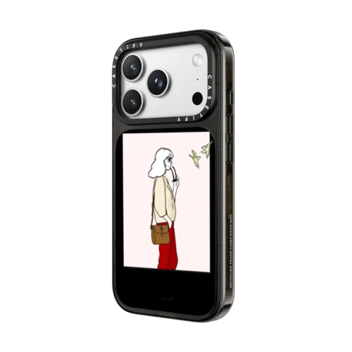 HELLO SPRING | iPhone 18 Pro Max / Impact Case MagSafe Compatible - Glossy / Glossy Black | Image 2