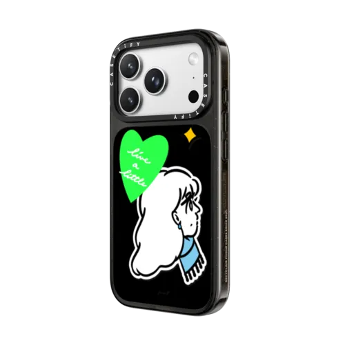 LIVE A LITTLE | iPhone 18 Pro Max / Impact Case MagSafe Compatible - Glossy / Glossy Black | Image 2