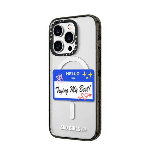 Trying My Best | iPhone 14 Pro Max / Impact Case MagSafe Compatible / Black | Image 2