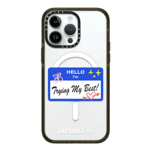 Trying My Best | iPhone 14 Pro Max / Impact Case MagSafe Compatible / Black | Image 1