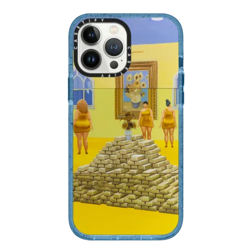 Home Sweet Home: Feng Shui Painting Earth 2 | iPhone 13 Pro Max / Impact Case MagSafe Compatible / Baby Blue | Image 1