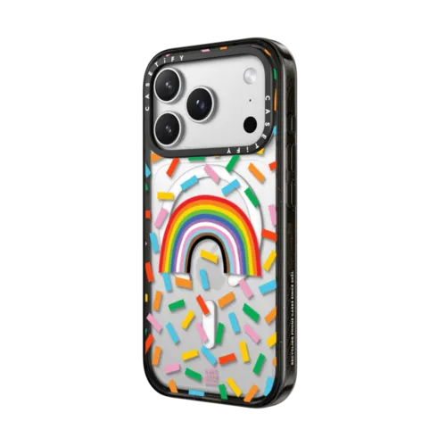 Pride Rainbow by LJMA | iPhone 17 Pro Max / Impact Case MagSafe Compatible / Black | Image 2