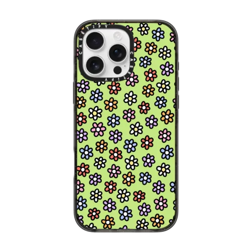 Flower Field | iPhone 16 Pro Max / Impact Case MagSafe Compatible / Black | Image 1