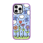 Blue Skies | iPhone 16 Pro Max / Impact Case MagSafe Compatible / Glitter Purple | Image 1