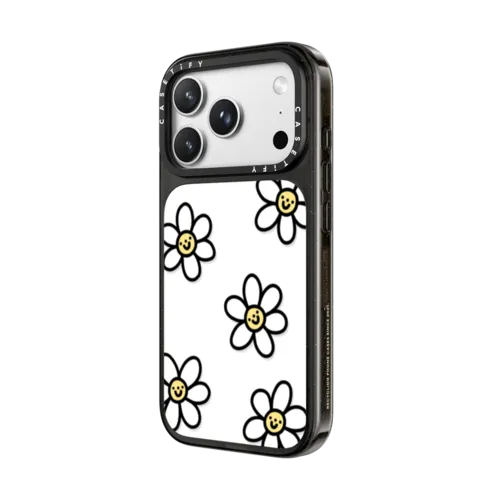 Smiling Daisies | iPhone 18 Pro Max / Impact Case MagSafe Compatible - Glossy / Glossy Black | Image 2