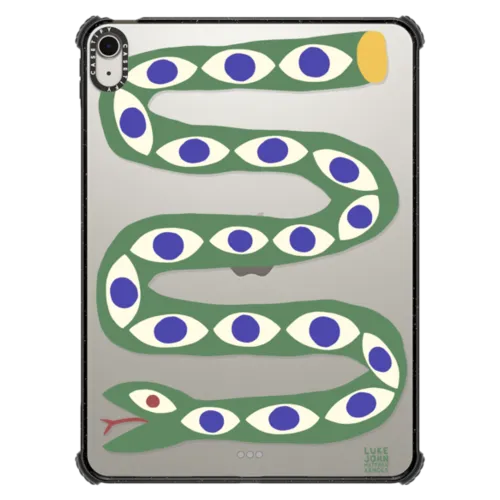 Serpent Sees by LJMA | iPad Air 11-inch (M2 - M4) / iPad Impact Case / Black | Image 1